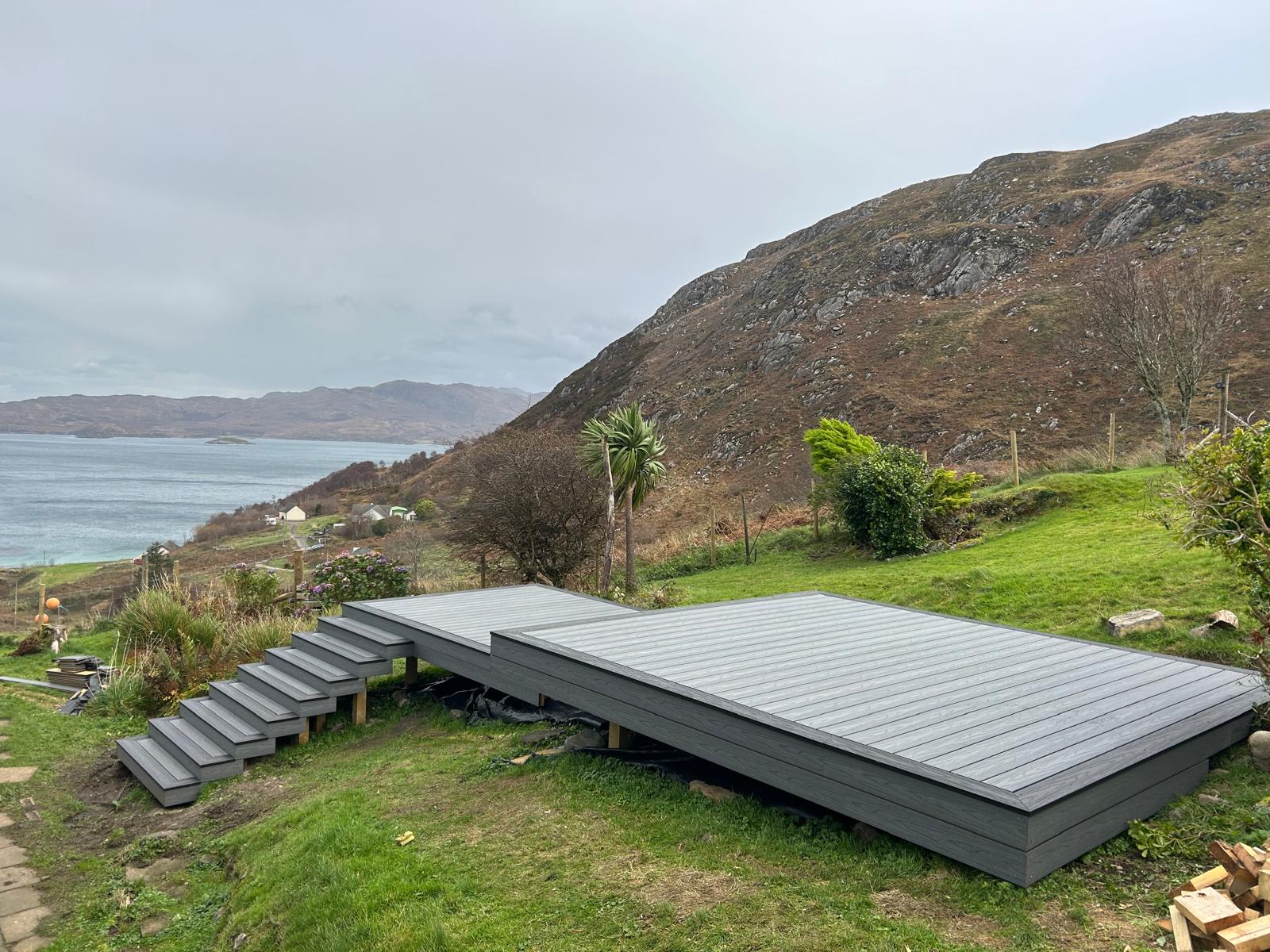 Decking installation project 3 in Scotland - Professional decking by Glenhaus Garden Rooms